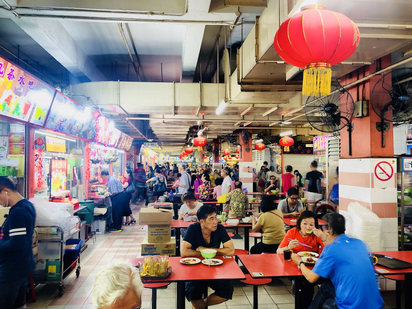 Foodmarket in Chinatown, Singapur