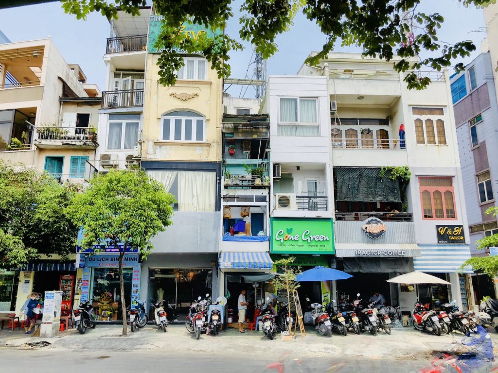Schmale Häuser, Ho Chi Minh, Vietnam