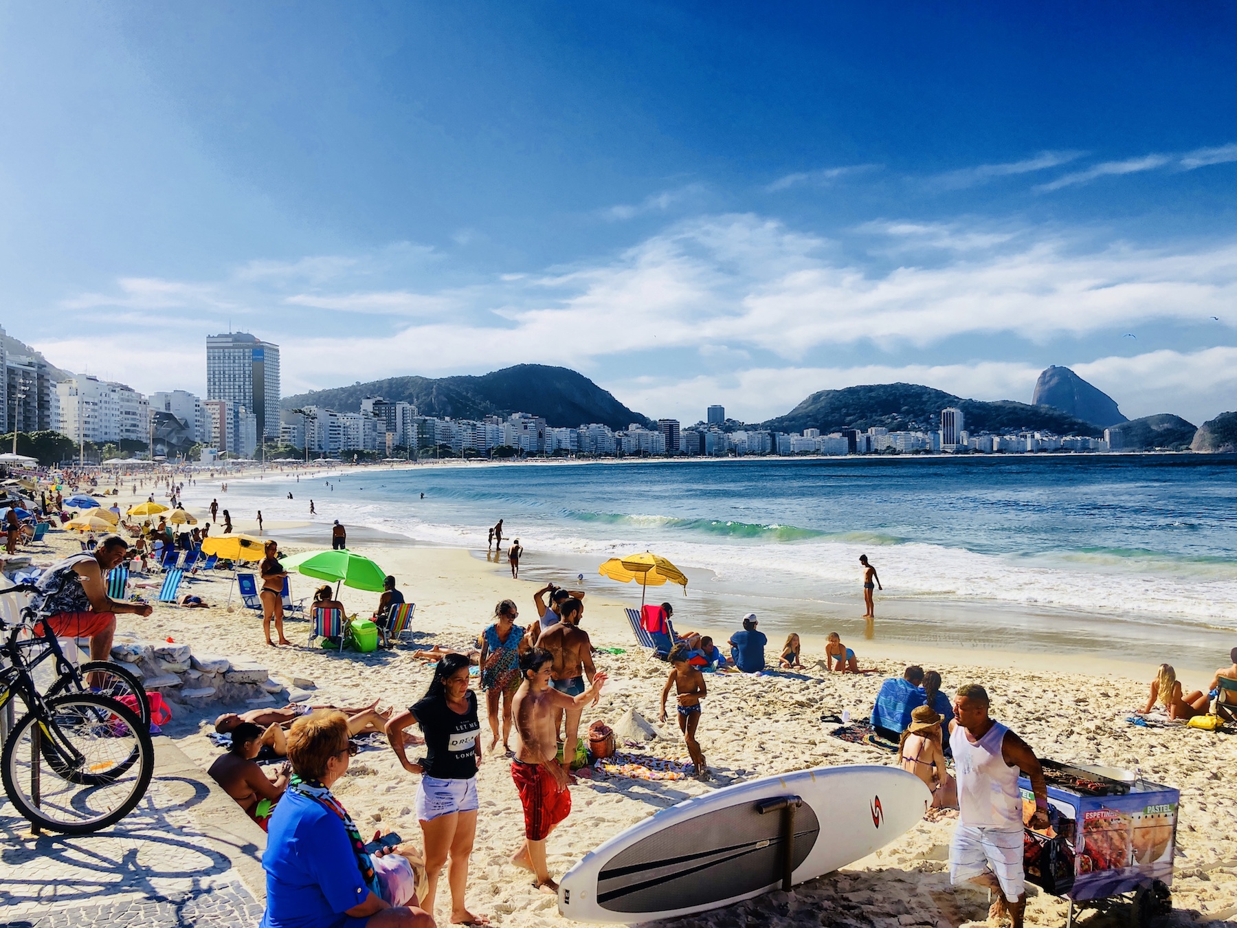 Blick auf die Copacabana in Rio
