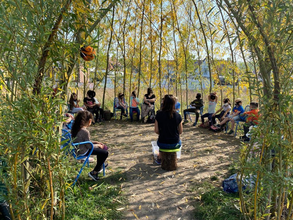Umweltreferentin Grünes Klassenzimmer der Landesgartenschau Kamp-Lintfort 2020